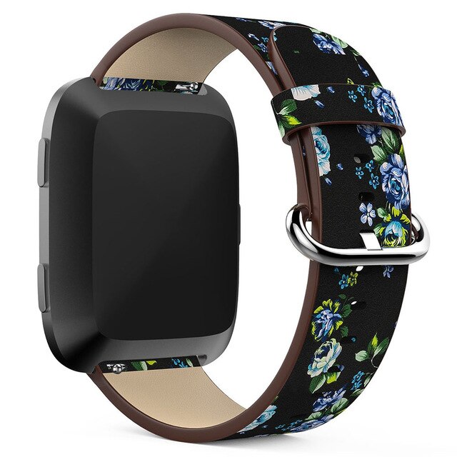 Fitbit Versa Strap | Fitbit Versa 2 Strap | Fitbit Versa Lite Strap | Patterned Leather Strap/Band | 4 Colours Available