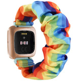 Fitbit Versa Strap | Fitbit Versa 2 Strap | Fitbit Versa Lite Strap | Patterned Scrunchie Silicone Strap/Band | 9 Colours Available