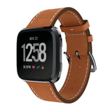 Fitbit Versa Strap | Fitbit Versa 2 Strap | Fitbit Versa Lite Strap | Stitched Leather Strap/Band | 3 Colours Available