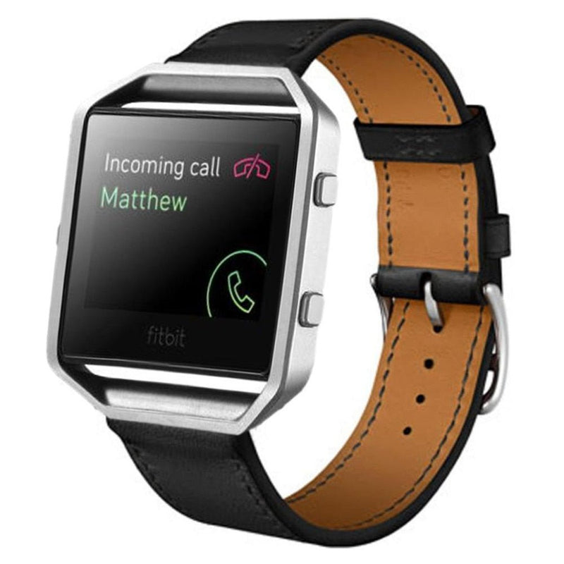 For Fitbit Blaze | Smooth Leather Strap | 5 Colours Available