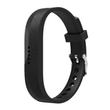 For Fitbit Flex 2 | Grained Silicone Strap | Black