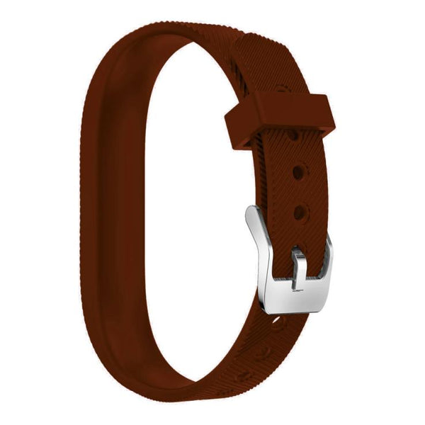 For Fitbit Flex 2 | Grained Silicone Strap | Coffee