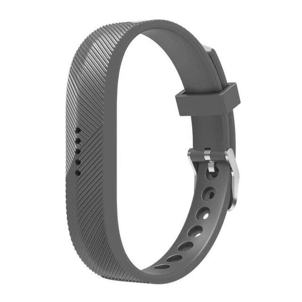 For Fitbit Flex 2 | Grained Silicone Strap | Grey