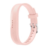 For Fitbit Flex 2 | Grained Silicone Strap | Light Pink