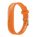 For Fitbit Flex 2 | Grained Silicone Strap | Orange