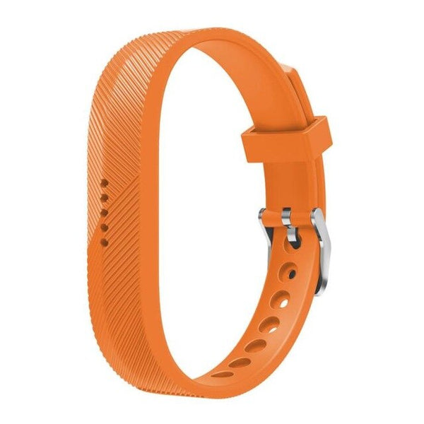 For Fitbit Flex 2 | Grained Silicone Strap | Orange