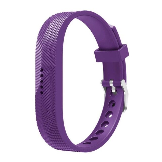 For Fitbit Flex 2 | Grained Silicone Strap | Purple