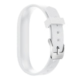 For Fitbit Flex 2 | Grained Silicone Strap | White