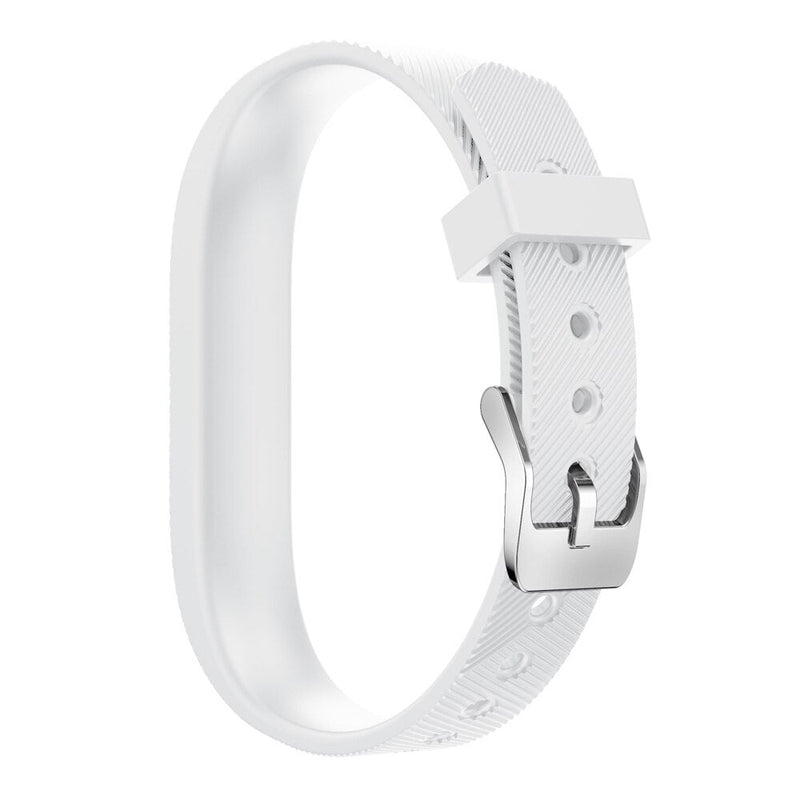 For Fitbit Flex 2 | Grained Silicone Strap | White