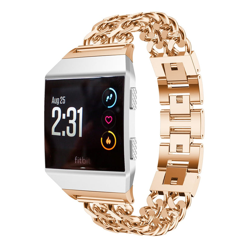 For Fitbit Ionic | Glamorous Steel Strap/Band | 4 Colours Available