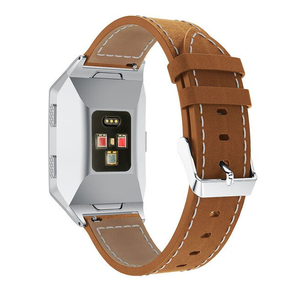 For Fitbit Ionic | Stitched Leather Strap/Band | 3 Colours Available