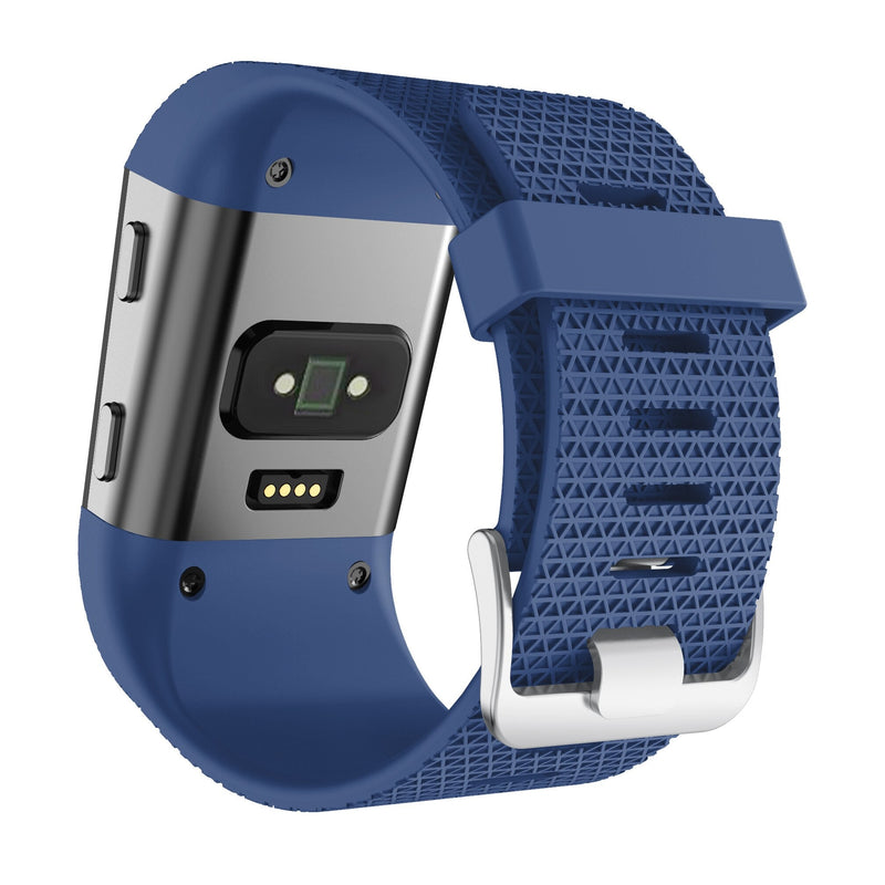 For Fitbit Surge | Grained Silicone Strap | Deep Blue