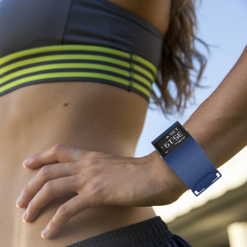 For Fitbit Surge | Grained Silicone Strap | Deep Blue