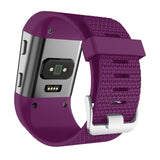 For Fitbit Surge | Grained Silicone Strap | Deep Purple