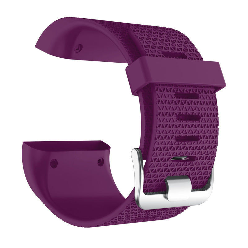 For Fitbit Surge | Grained Silicone Strap | Deep Purple