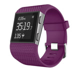 For Fitbit Surge | Grained Silicone Strap | Deep Purple