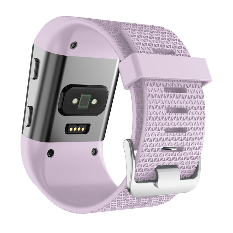 For Fitbit Surge | Grained Silicone Strap | Light Purple