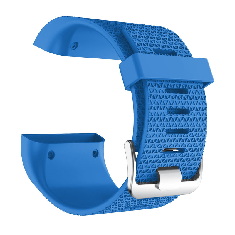 For Fitbit Surge | Grained Silicone Strap | Sky Blue