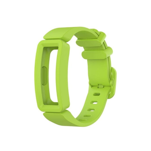 Green Plain Silicone Fitbit Ace 2 Strap/Fitbit Ace 2 Band