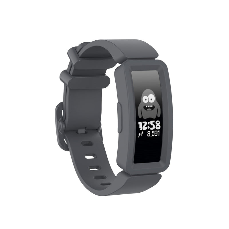 Grey Plain Silicone Fitbit Ace 2 Strap/Fitbit Ace 2 Band