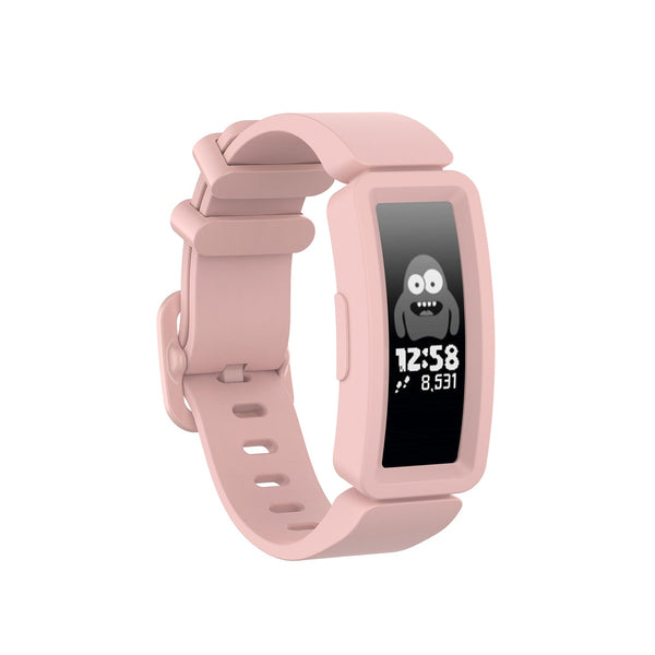 Light Pink Plain Silicone Fitbit Ace 2 Strap/Fitbit Ace 2 Band