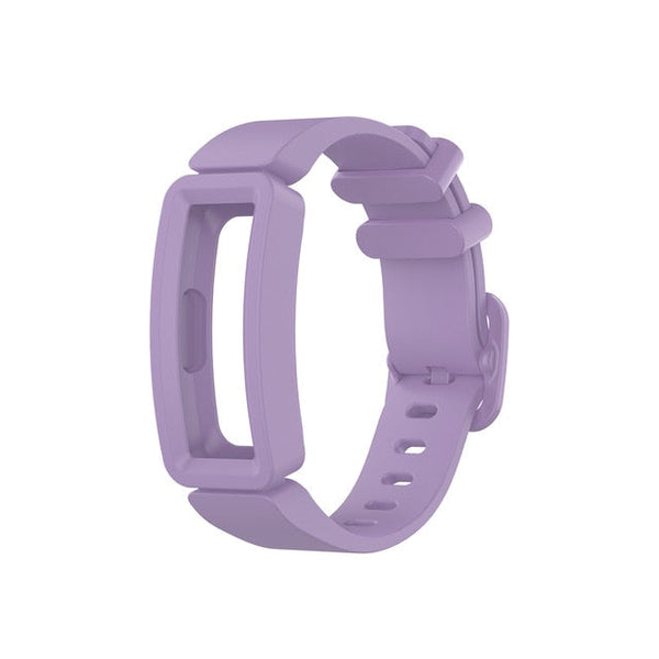 Light Purple Plain Silicone Fitbit Ace 2 Strap/Fitbit Ace 2 Band