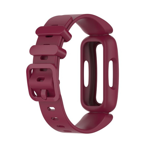 Red Wine Plain Silicone Fitbit Ace 3 Strap/Fitbit Ace 3 Band