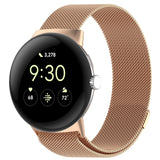 Rose Gold Milanese Google Pixel Watch Strap