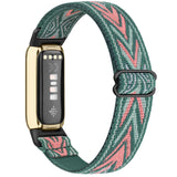 Fitbit Luxe Strap | Green Arrow Nylon Loop/Strap