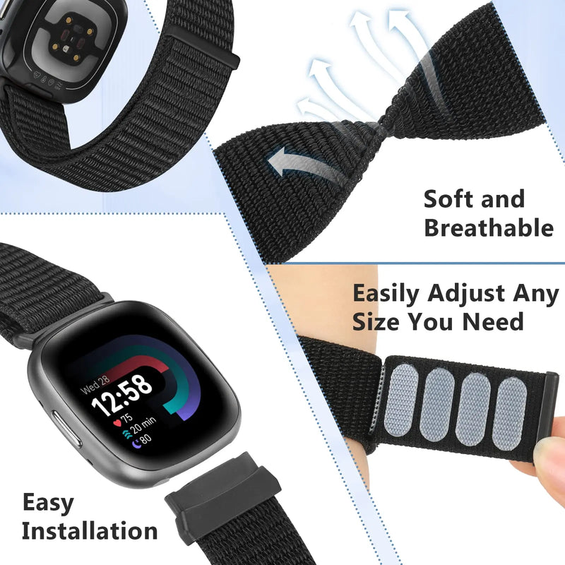 Fitbit Sense 2 Strap | Fitbit Versa 4 Strap | Cargo Nylon Loop Fitbit Strap