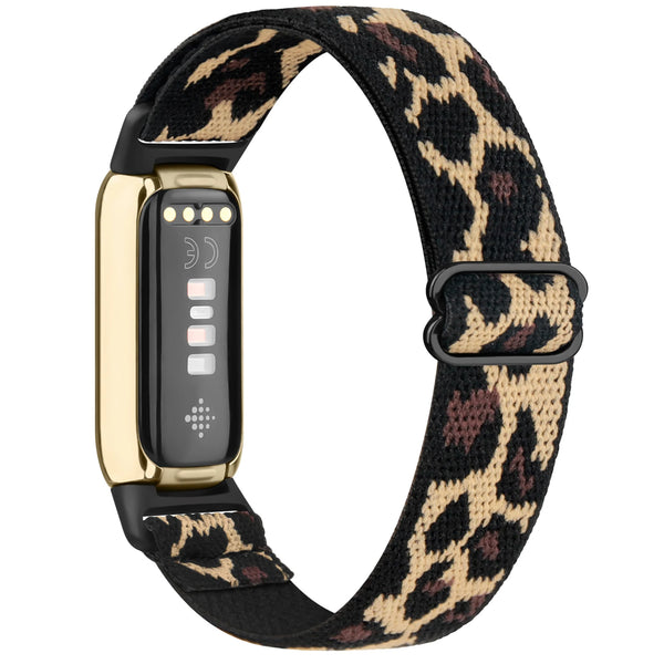 Fitbit Luxe Strap | Leopard Print Nylon Loop/Strap