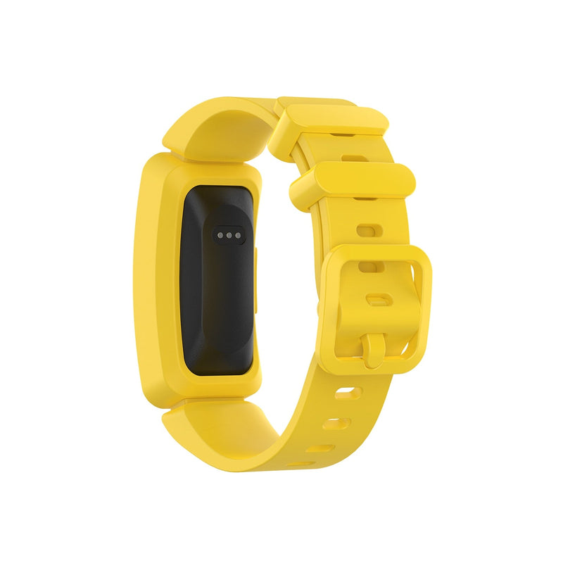 Yellow Plain Silicone Fitbit Ace 2 Strap/Fitbit Ace 2 Band