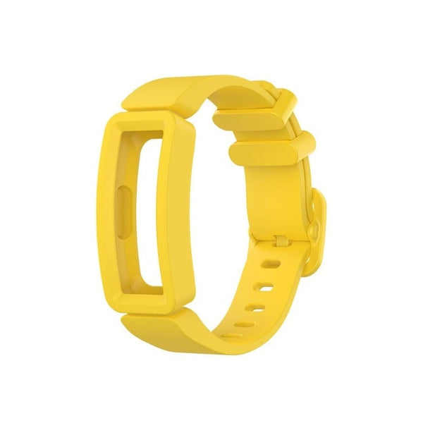 Yellow Plain Silicone Fitbit Ace 2 Strap/Fitbit Ace 2 Band